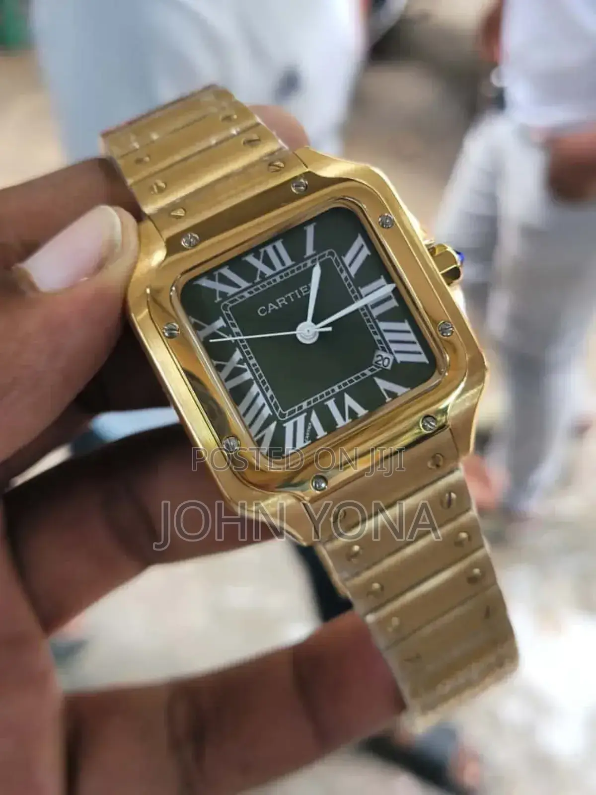 Cartier Santos Watch Gold Tone