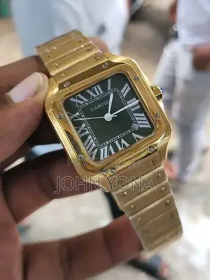 Cartier Santos Watch Gold Tone