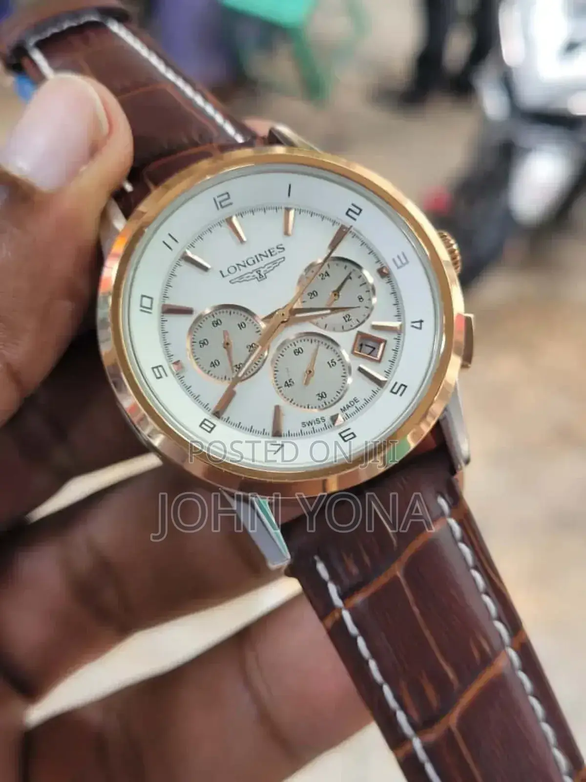 Longines Watch Brown Leather Strap