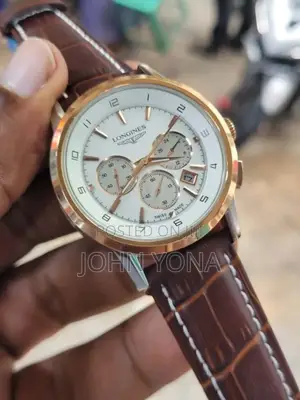 Longines Watch Brown Leather Strap