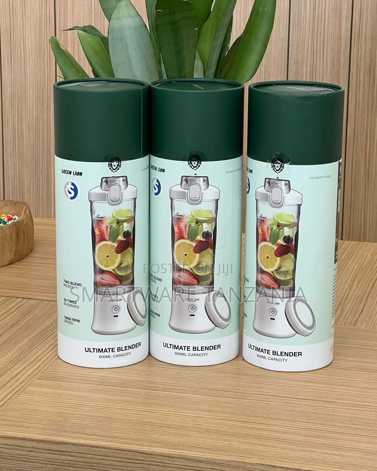 Green Lion Ultimate Blender 600ml Portable Usb Rechargeable 18000 RPM