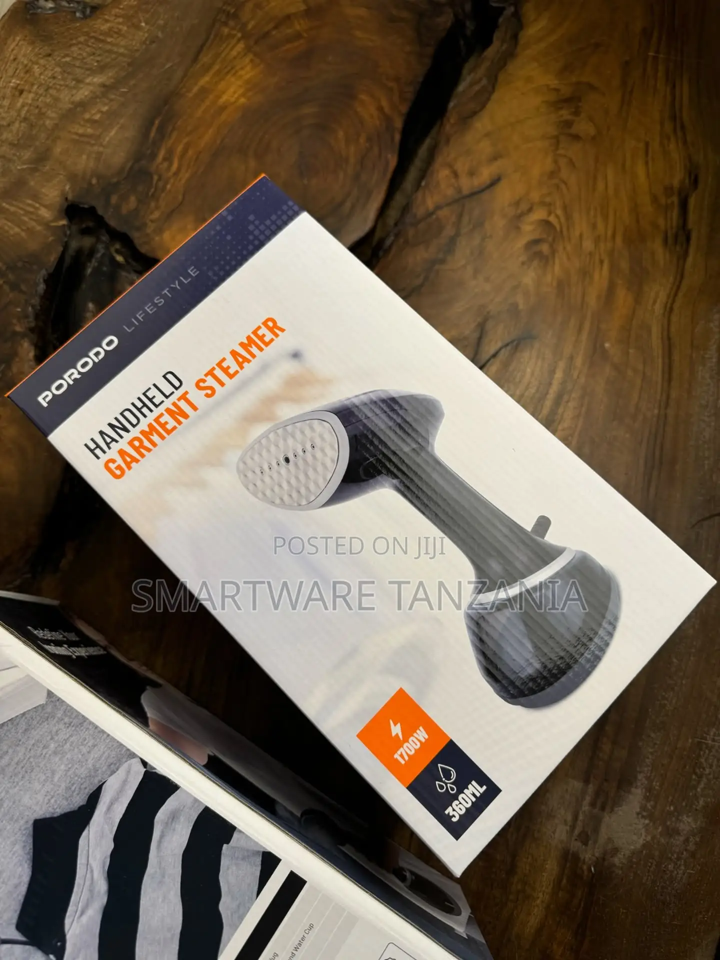 Powerful Porodo Handheld Garment Steamer 1700w Quick Heat, 360ml Tank
