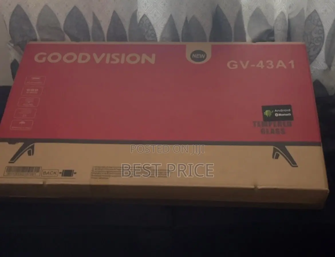Goodvision 43 Inch Smart Tempered Double Grass Tv With Bluetooth.