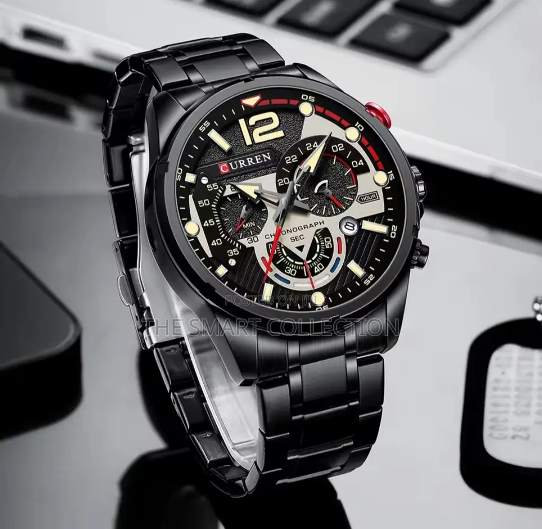 Curren Watch Full Black