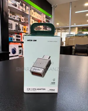 Green Lion 2 in 1 Otg Adapter Usb a to Usb C 120w 10gbps Data Transfer