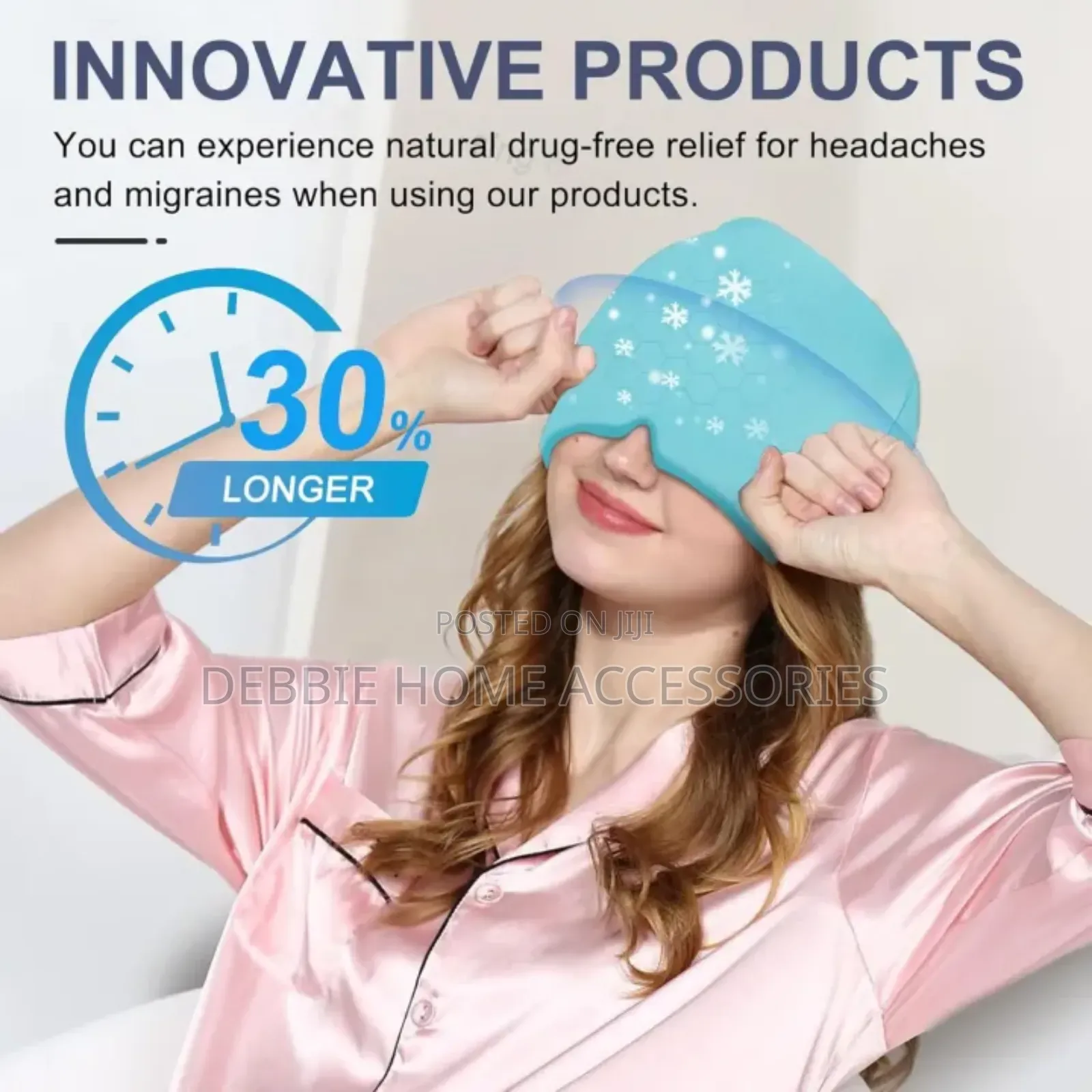 Migraine Relief Cap Cooling Gel Therapy Hat for Headache