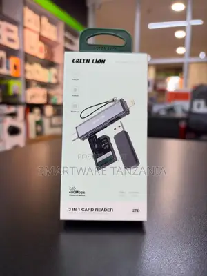 Green Lion 3 in 1 Card Reader Usb C Lightning 480mbps 2tb Multi Device