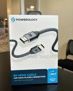 Powerology Hdmi Cable Gold Plated Connector Braided 2m Ultra Hd