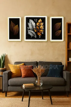 3 PCS Square Clock
