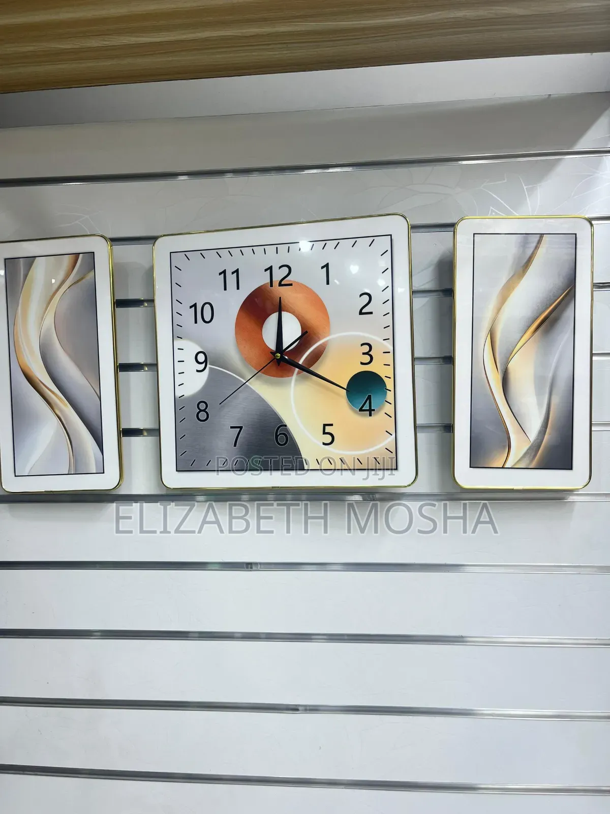 3 PCS Square Clock