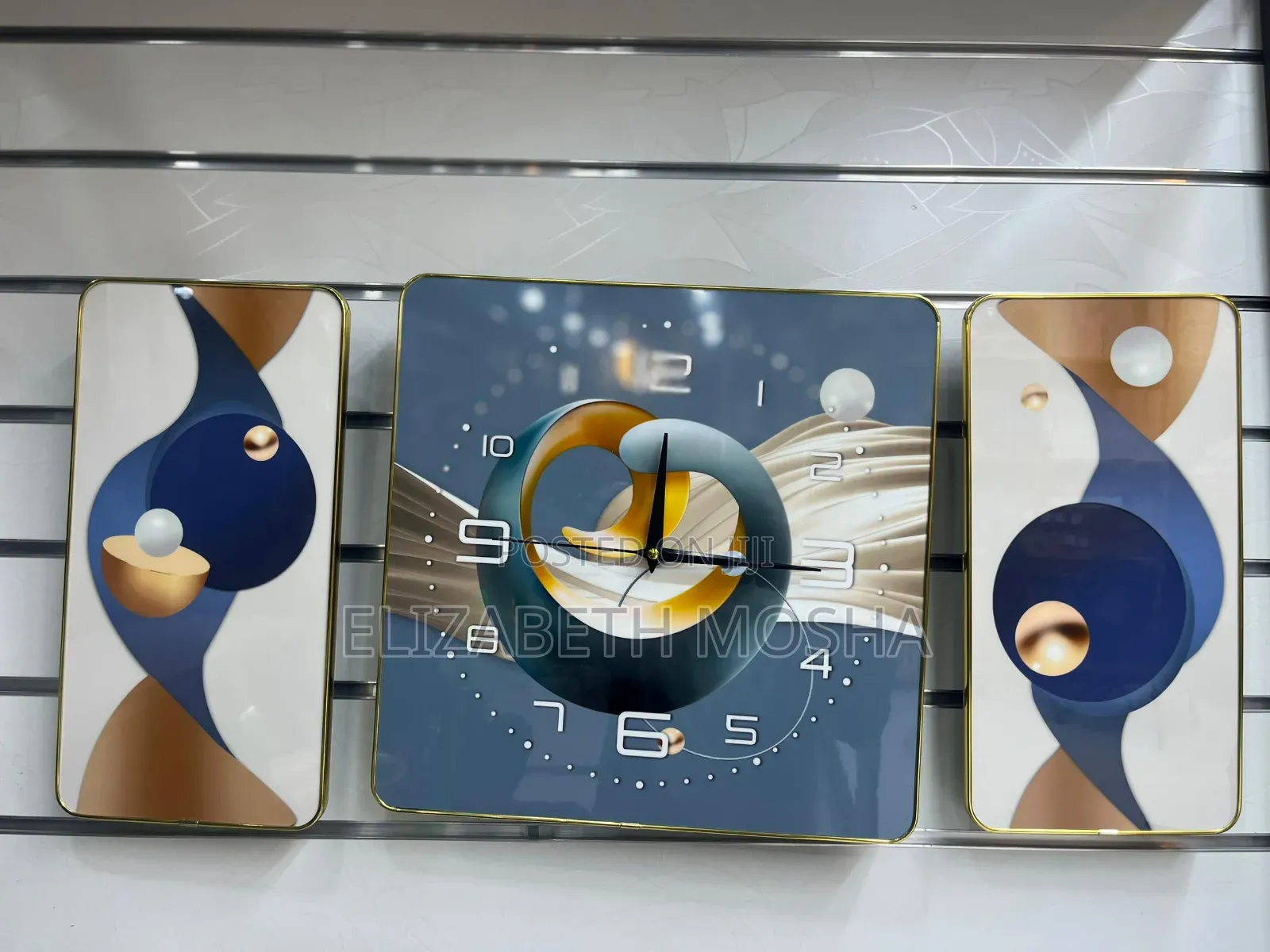 3 PCS Square Clock