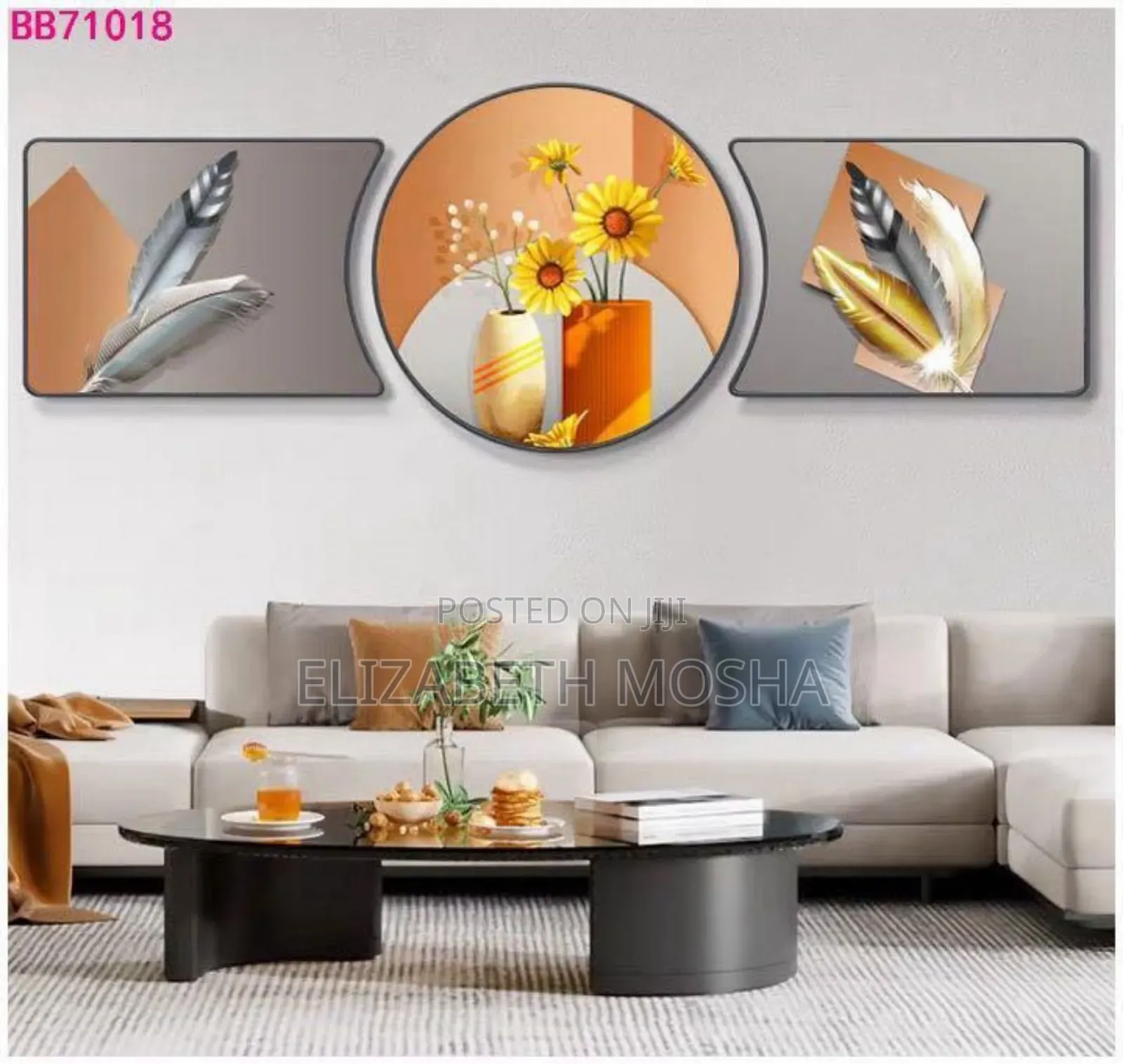 3pcs Geometric Triptych Combination