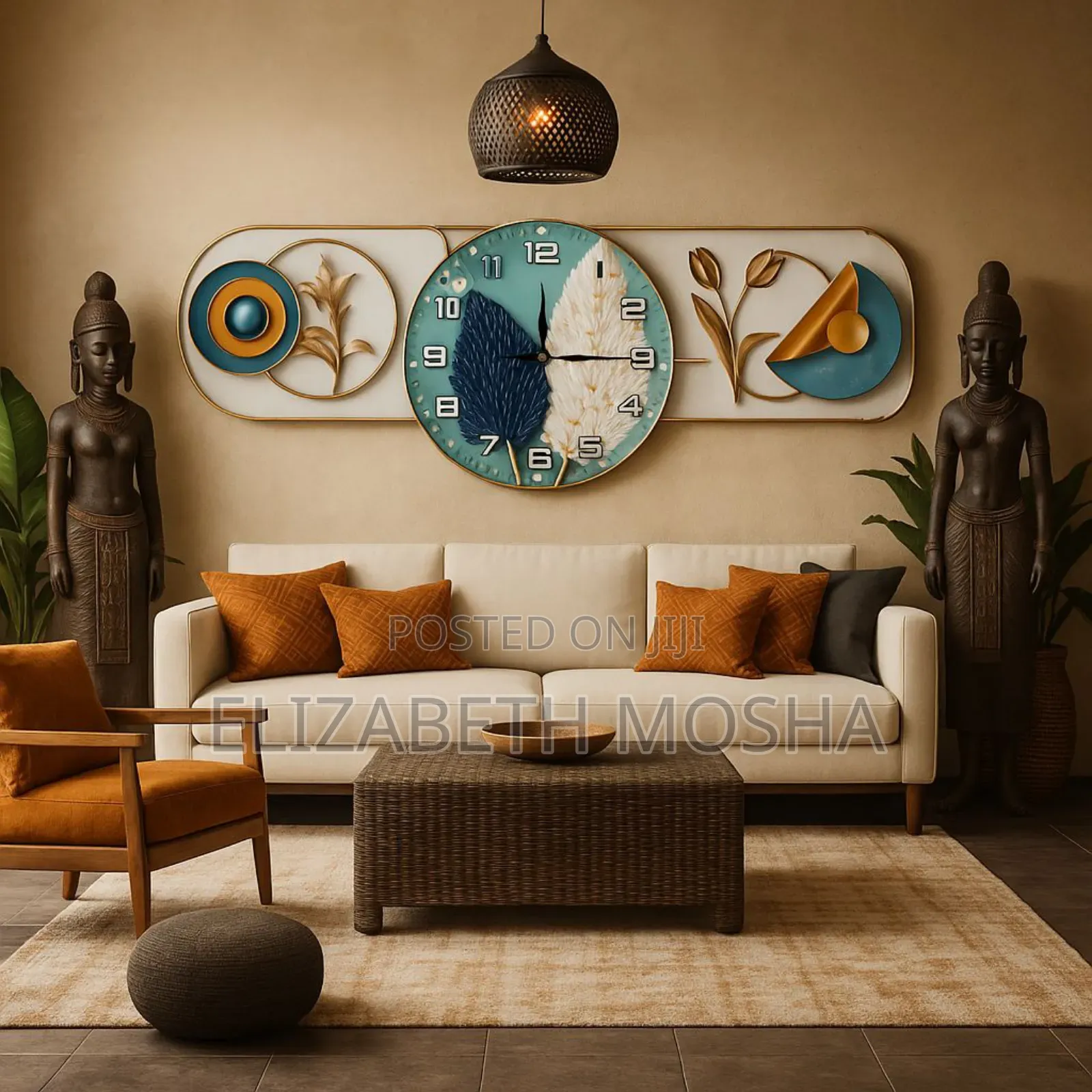 3pcs Geometric Triptych Combination