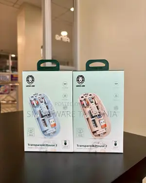 Green Lion Transparent Mouse 2 Rechargeable 1600 Dpi 10m Range Connect