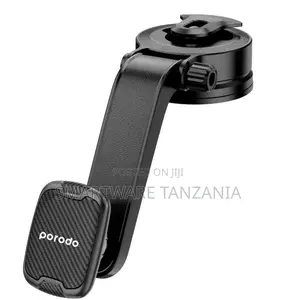 Porodo Suction Cup Car Mount Magnetic Windshield - Black