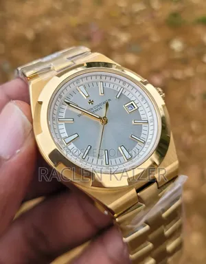 Vacheron Constantin Overseas White Dial Gold Case Watch