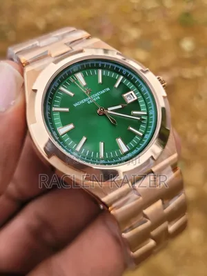 Vacheron Constantin Overseas Green Dial and Gold Case Watch