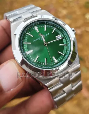 Vacheron Constantin Overseas Green Dial Silver Case Watch