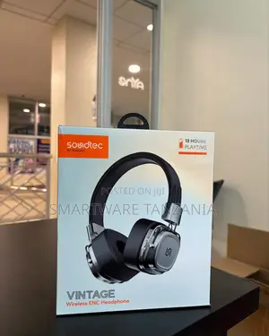 Soundtec Vintage Wireless Enc Headphones 13 Hours Playtime