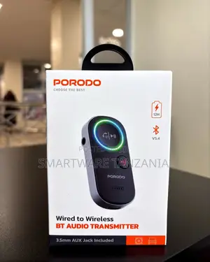 Porodo Bluetooth Audio Transmitter Wireless Adapter 12h Battery