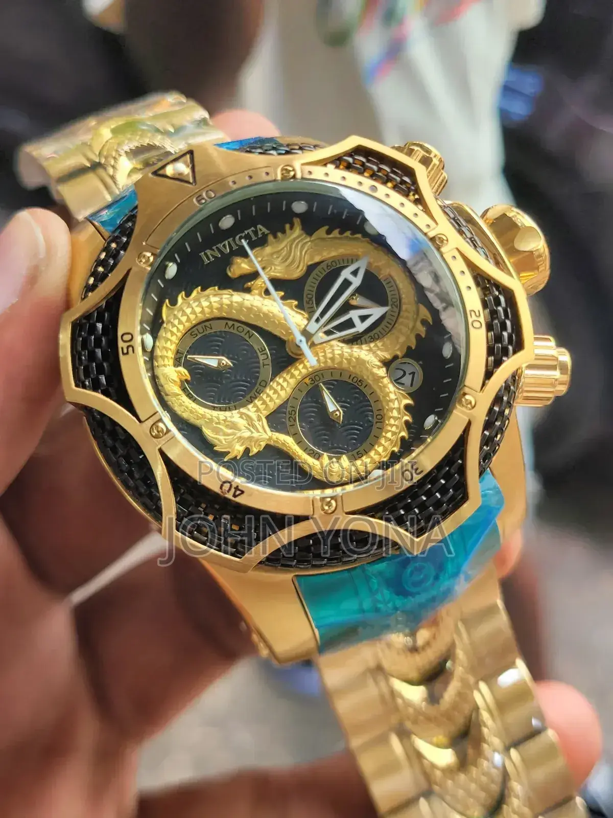 Invicta Reserve Venom Watch Model 31520 Gold-Toned Chronograph Watch