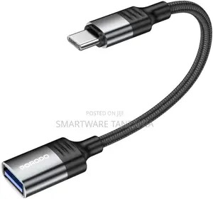 Porodo Usb 2.0 Lightning Otg Cable 480mbps Data Transfer 0.12m