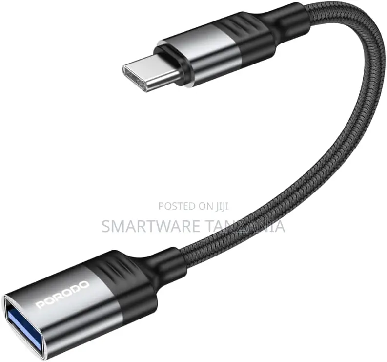 Porodo Usb 2.0 Lightning Otg Cable 480mbps Data Transfer 0.12m