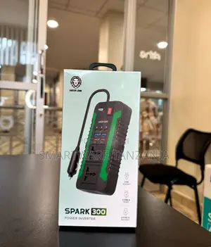 Green Lion Spark 300 Power Inverter 2 Ac 4 Usb 3 Type-C Ports