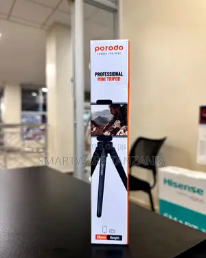 Porodo Professional Mini Tripod 66mm Height Phone Camera Stand