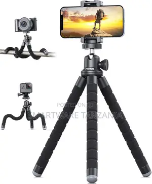 Porodo Professional Mini Tripod 66mm Height Phone Camera Stand