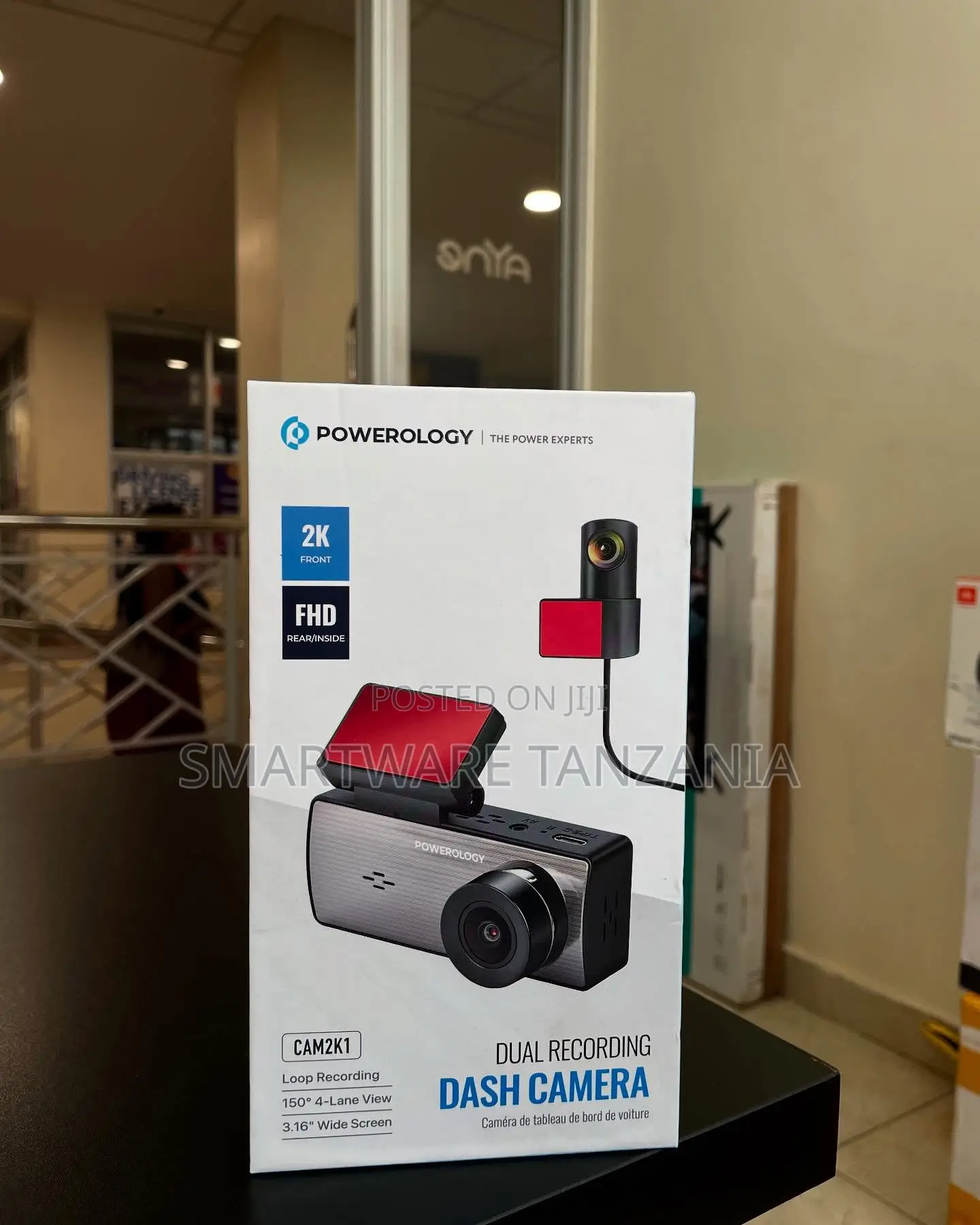 Powerology Dual Recording Dash Camera Front FHD Rear 150 View