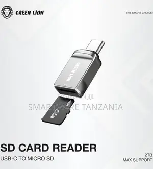 Green Lion Usb-C Sd Card Reader 480mbps 2tb Support Micro Sd Slot