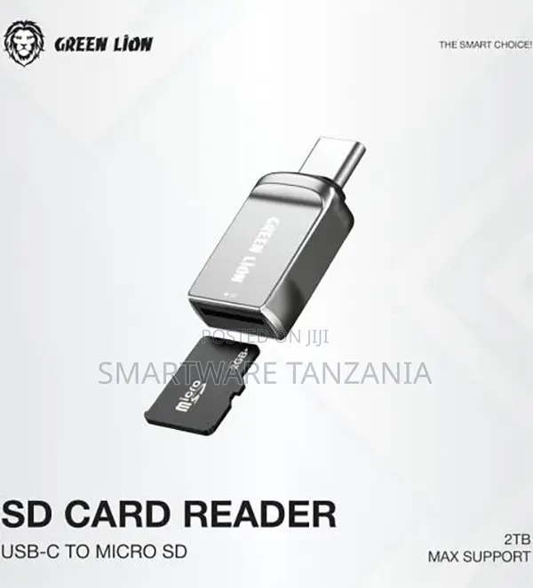 Green Lion Usb-C Sd Card Reader 480mbps 2tb Support Micro Sd Slot