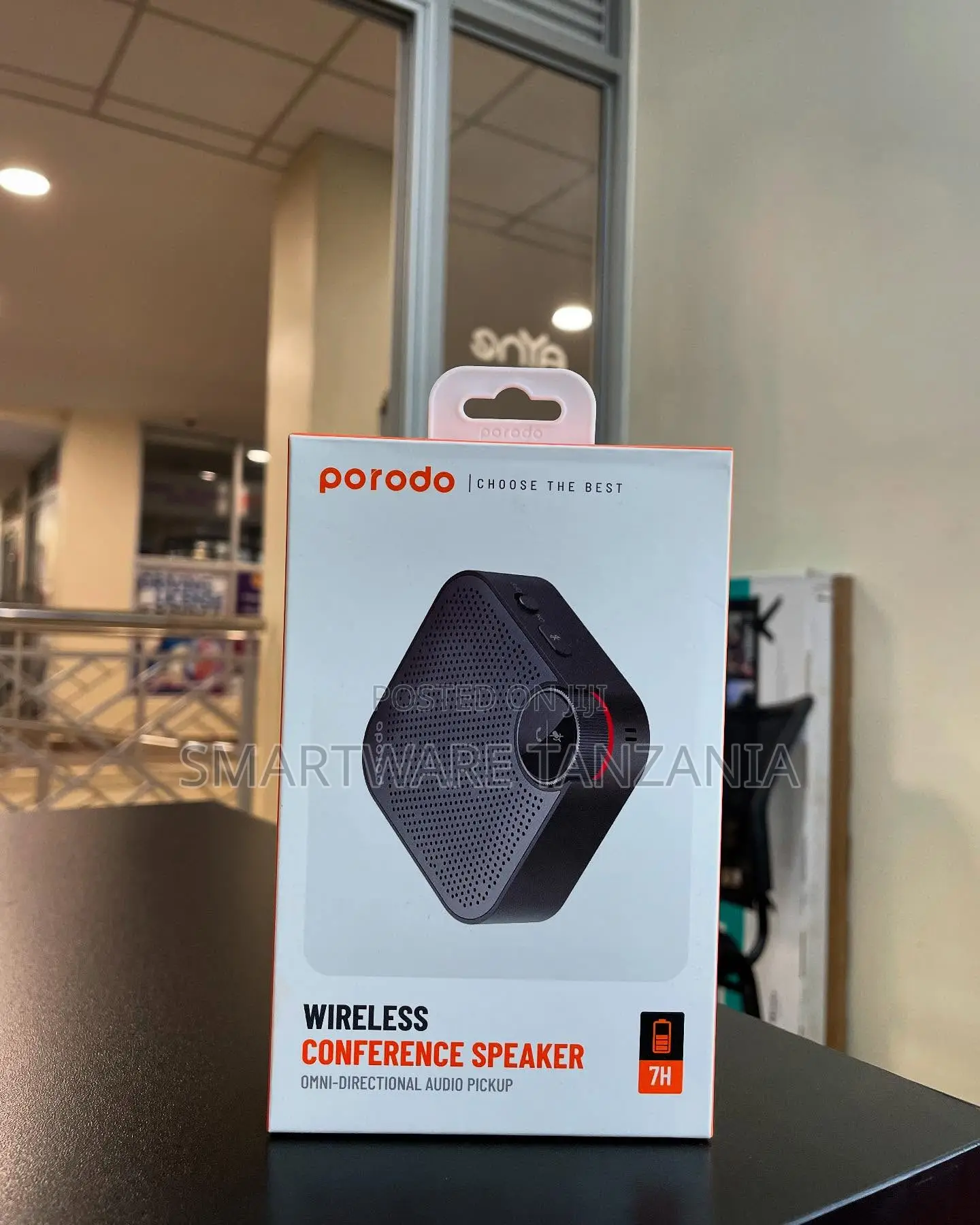 Porodo Wireless Conference Speaker 7h Battery Omni-Directional