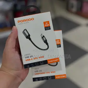 Porodo Usb-C and Lightning Otg Wires for Fast Data Transfer