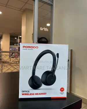Porodo Office Wireless Headset 20h Battery Professional Mic