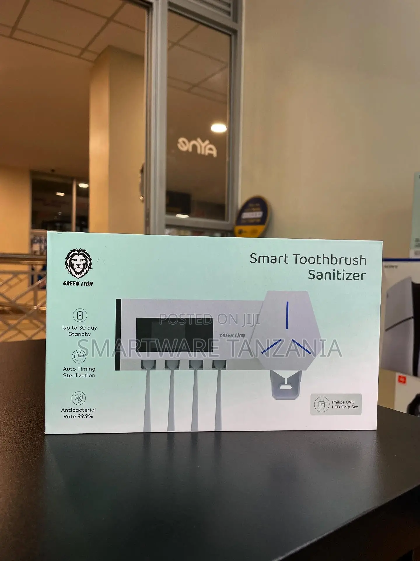 Green Lion Smart Toothbrush Sanitizer Uv 30-Day Standby 99.9%
