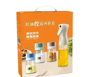 Oil and Salt Dispenser Set (4pc in 1 Set)