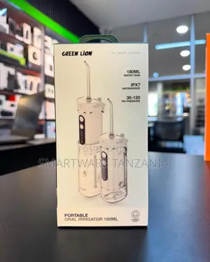 Green Lion Portable Oral Irrigator 180ml Ipx7 Waterproof 30-120 Psi