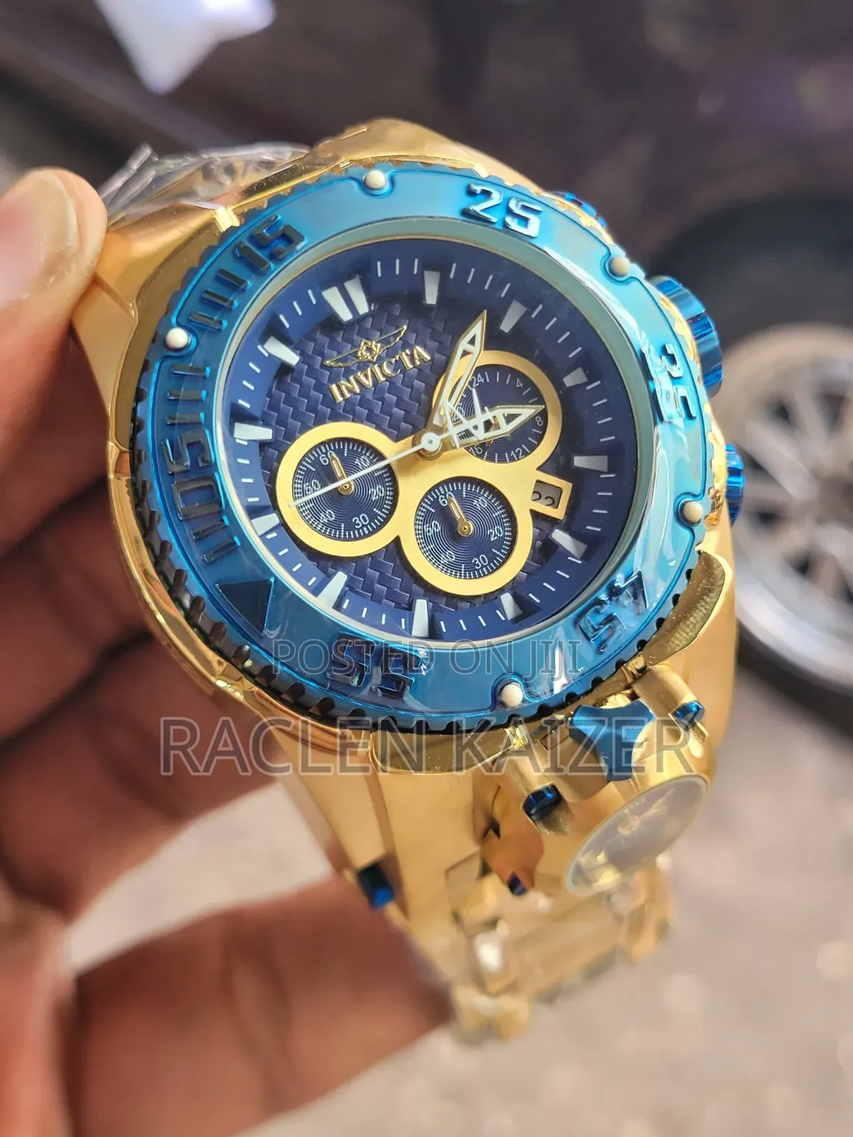 Invicta Reserve Bolt Zeus Tourbillon Watch With Blue Dial