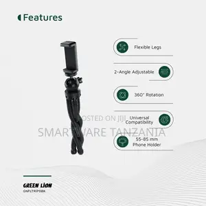 Green Lion Flexible Tripod Grip 360 Rotation 1/4 Inch Thread Screw
