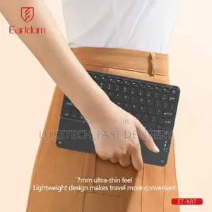 Earldom Slim Wireless Keyboard for Laptops, Tablets, and Mobile Phones