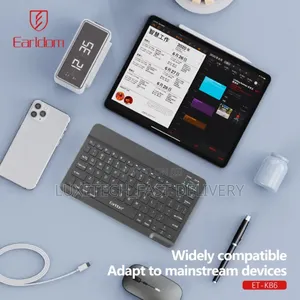 Earldom Et-Kb6 Wireless Keyboard -Laptops, Tablets, and Mobile Phones