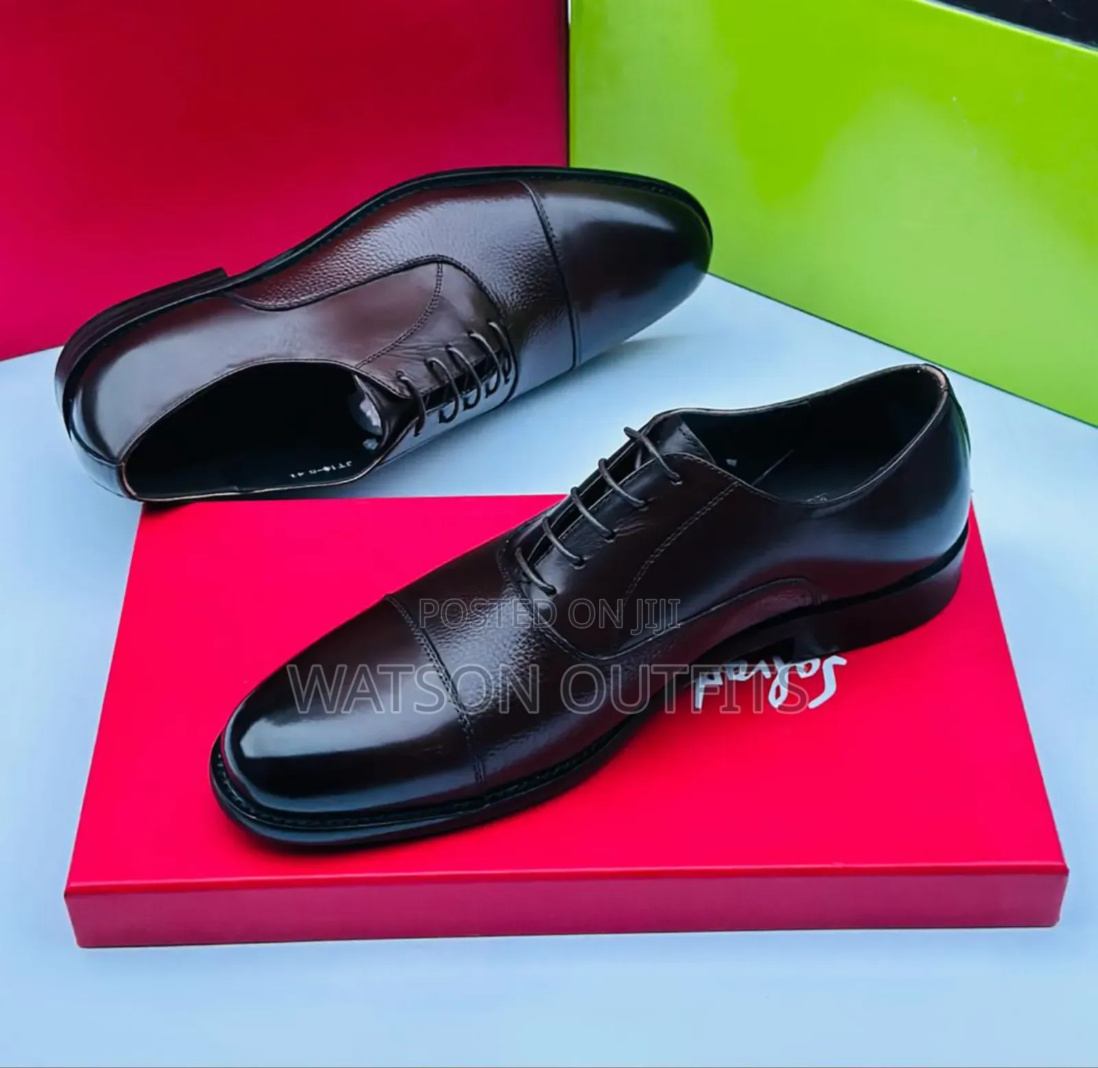 Men's Shoes or Viatu Vya Ngozi Vya Rangi Mbili