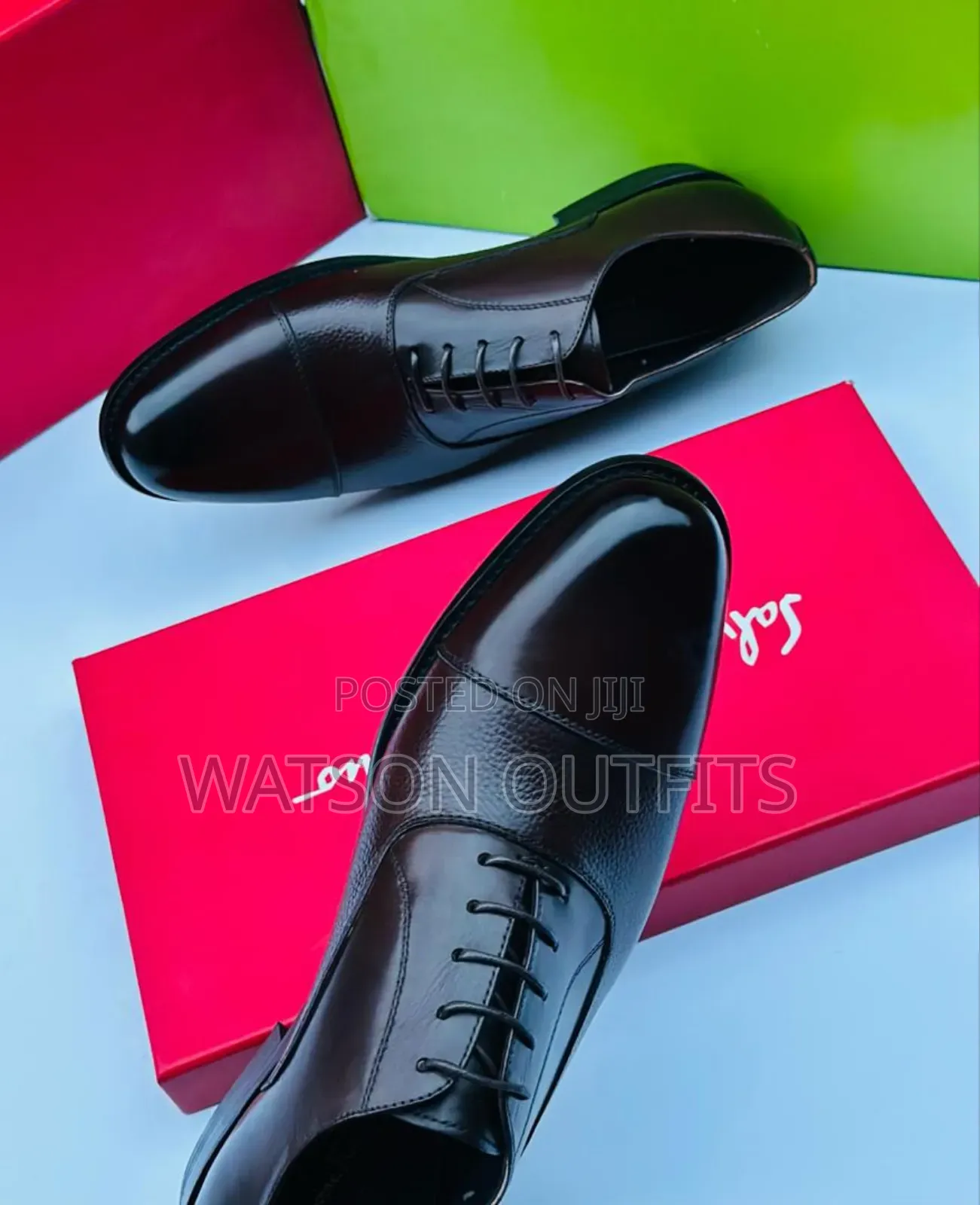 Men's Shoes or Viatu Vya Ngozi Vya Rangi Mbili