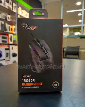 Porodo Gaming Pdx320 Gaming Mouse 12800 Dpi RGB 9 Programmable Keys