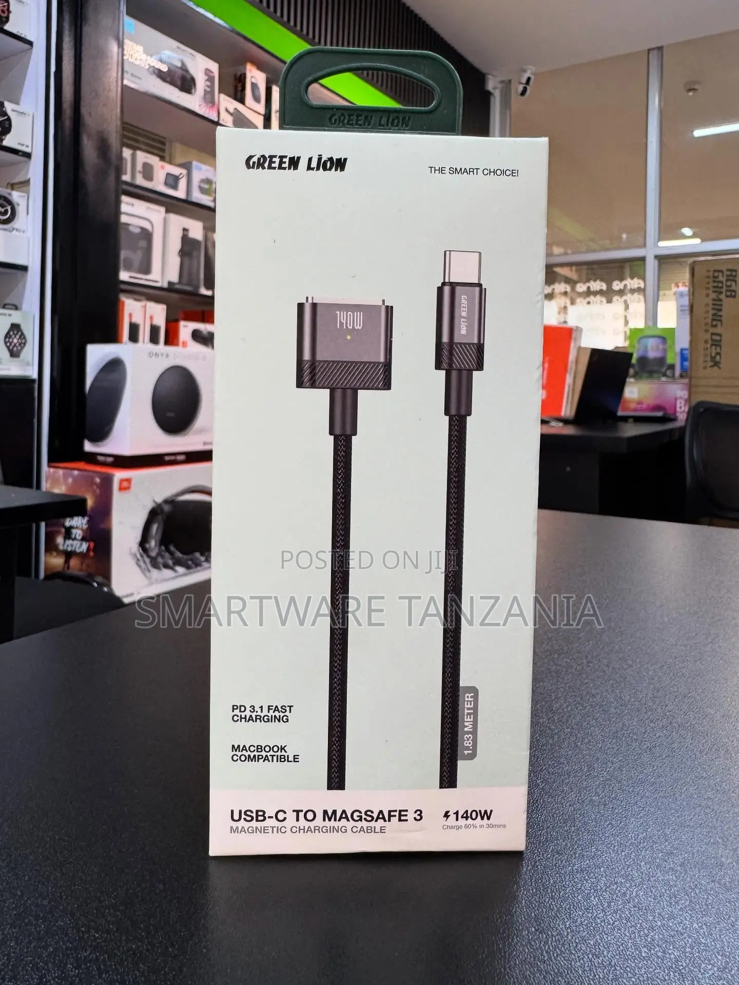 Green Lion Usb-c To Magsafe 3 Cable 140w Pd 3.1 Fast 1.83m Macbook