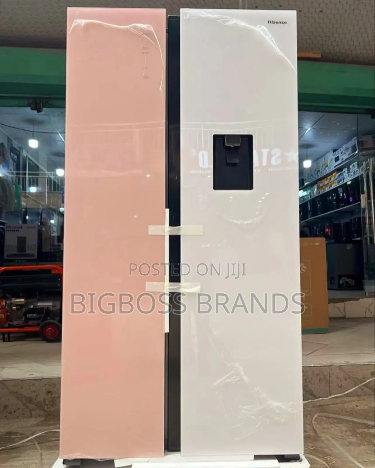 Hisense Fridge Pink and White 508 Liters [H670sdp-Wd]