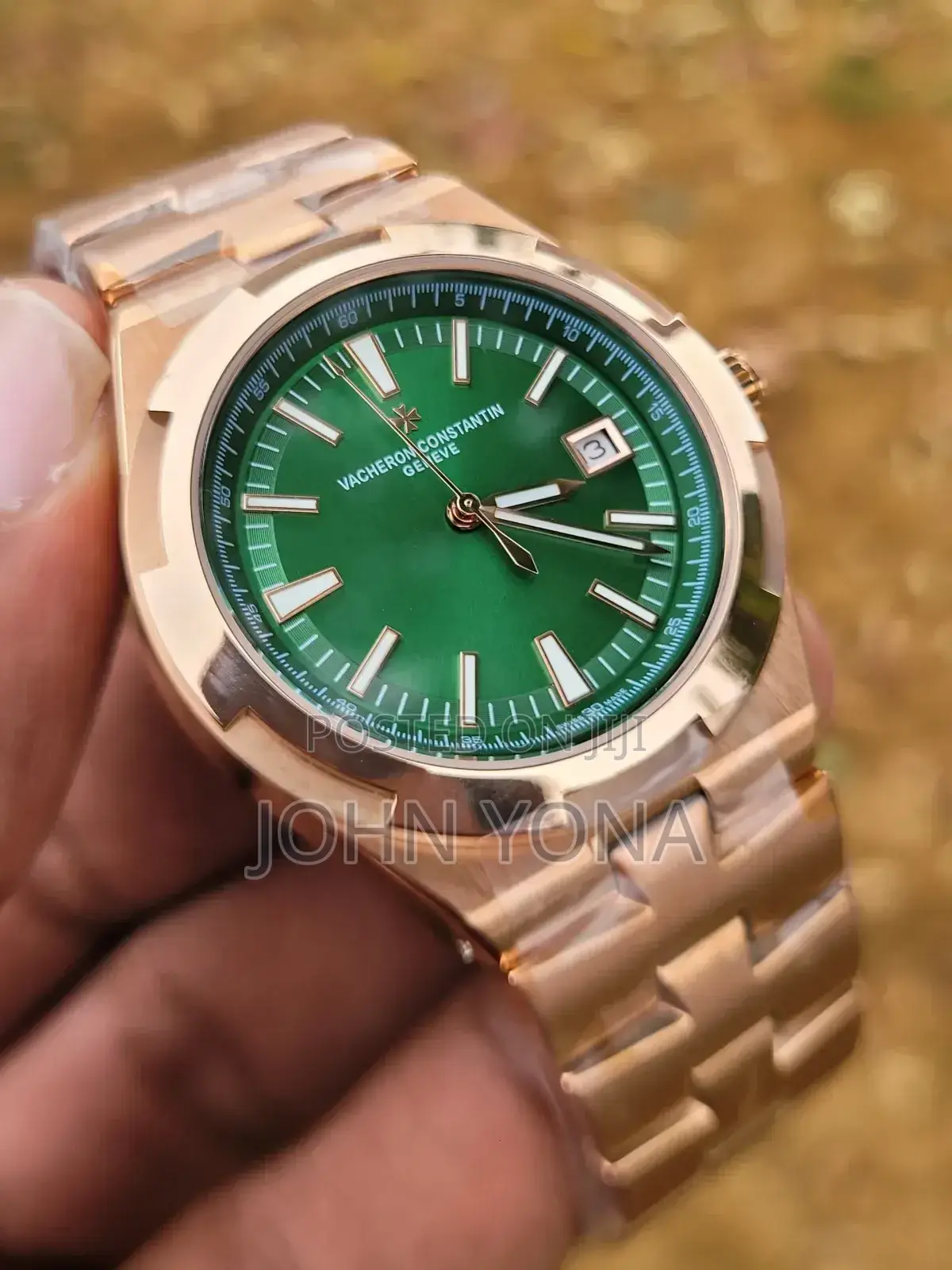 Vacheron Constantin Overseas Self-Winding Green Dial Pink Gold Case