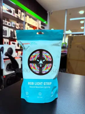 Porodo Blue RGB Light Strip Sound Reactive Remote Timer Control
